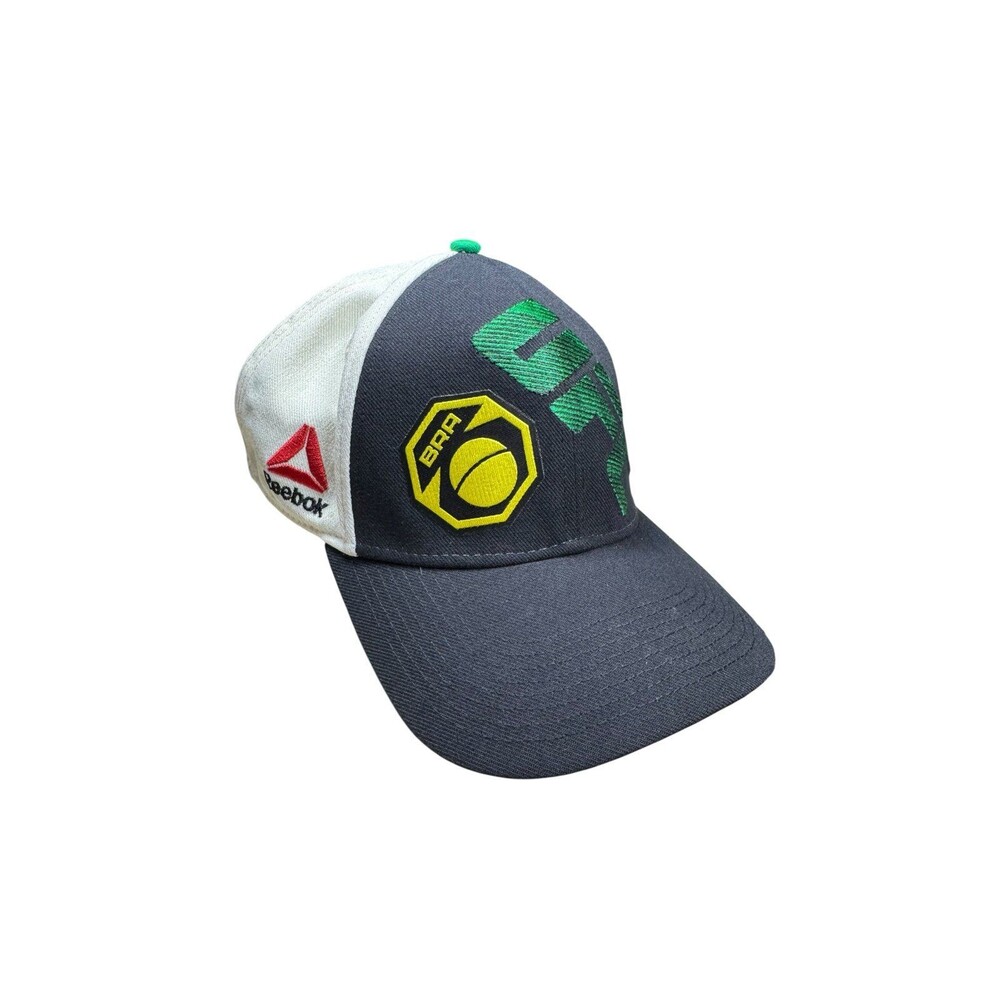 UFC Reebok MMA Brazil Hat Sz Large Walkout Fighter Venom Black Green Era